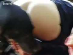 Couple lets their dog fuck her